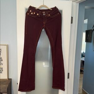 True Religion Joey Big T Jeans with Contrast Stitching🔥